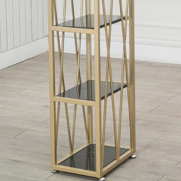 Faux Marble Bar Table Set 1/2/5 Pieces Rectangle Counter Table with Backless Stools