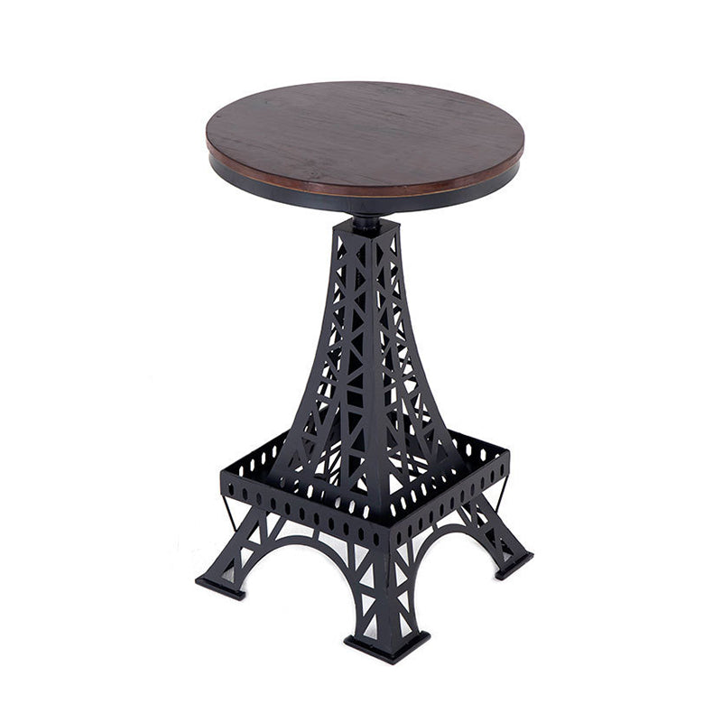 Solid Wood Bar Table Set 1/2/3 Pieces Industrial Round Bar Table