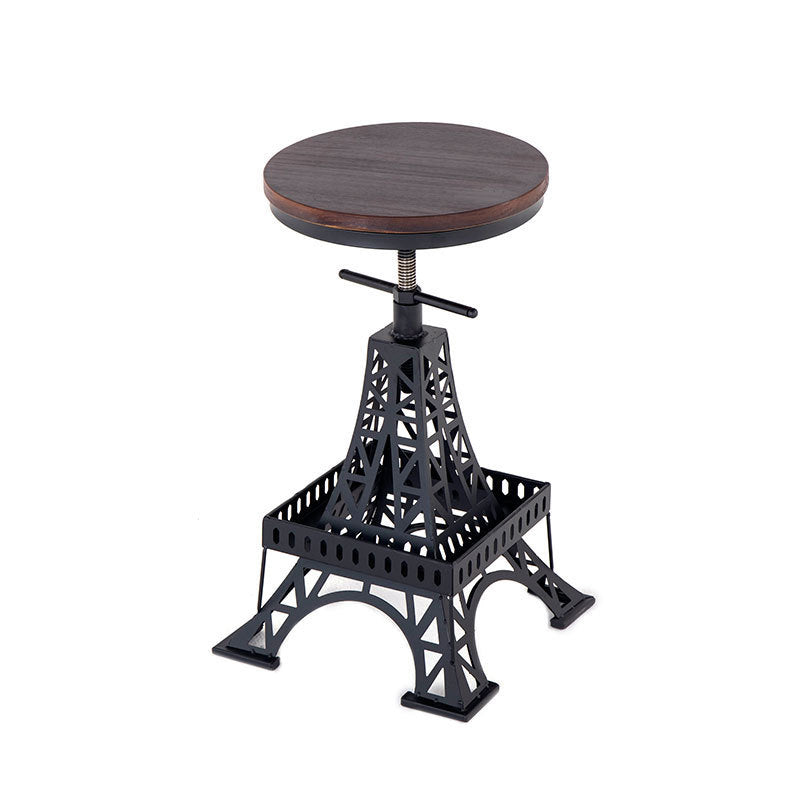 Solid Wood Bar Table Set 1/2/3 Pieces Industrial Round Bar Table