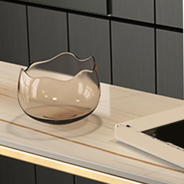 Glam Style Bar Table Set 1/3/5 Pieces Stone Fixed Counter Height Set for Indoor