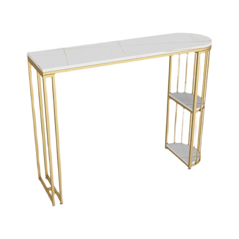 Industrial Bar Table Set 1/3 Pieces Stone Counter Table with Upholstered Stools