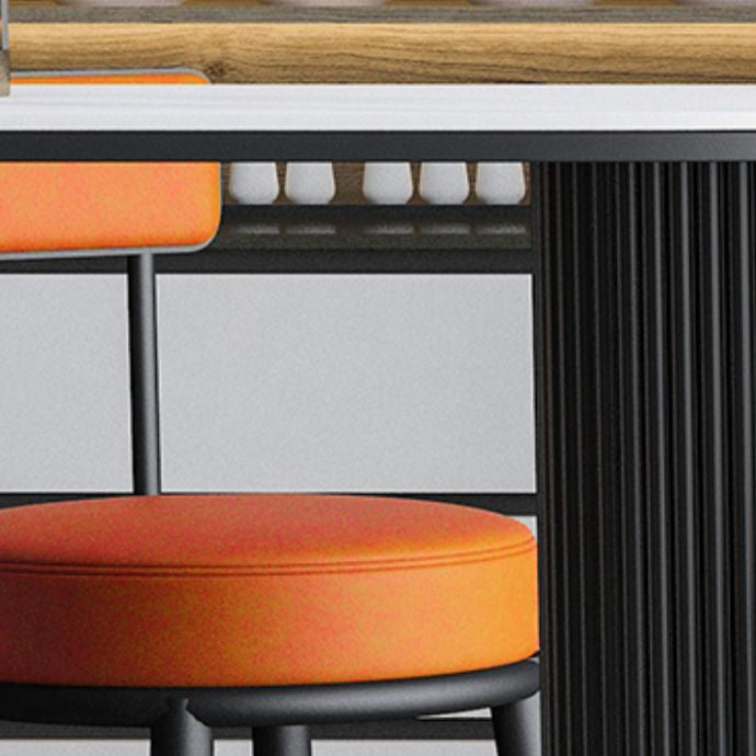 Industrial Bar Table Set 1/5 Pieces Stone Pub Dining Set for Indoor