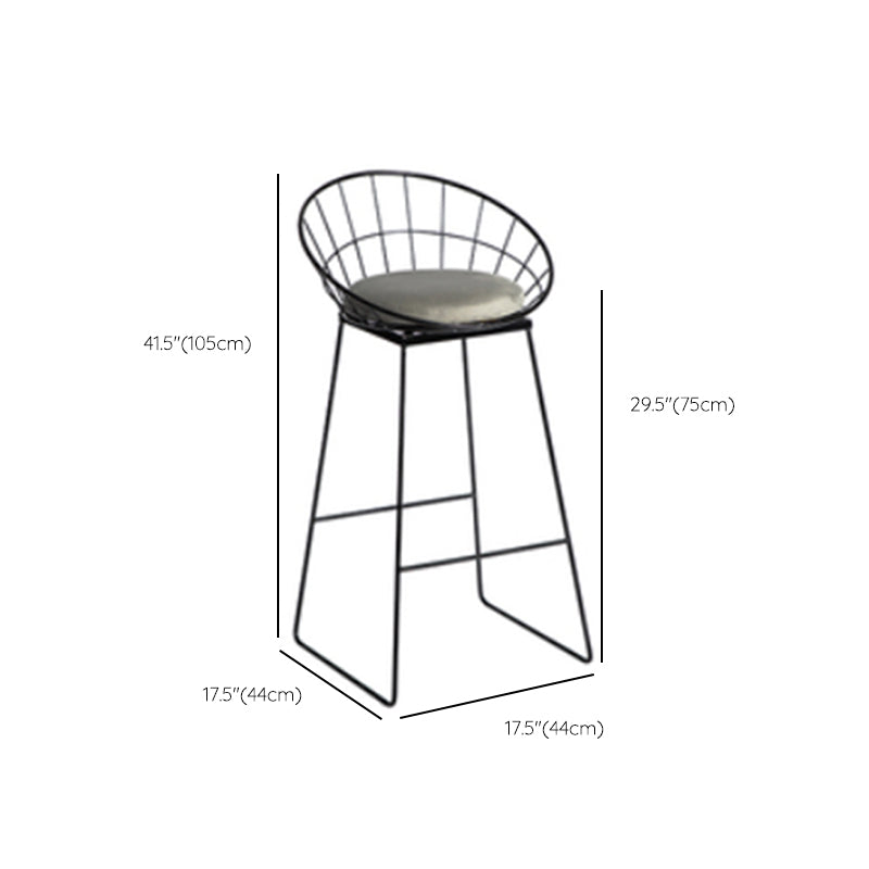 Industrial Round Bar Table Set 1/3 Pieces Stone Counter Table with Upholstered Stools