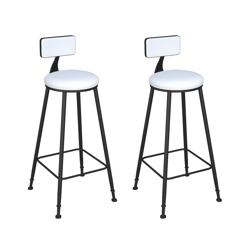 Contemporary Style 1/2/3 Pieces Bar Table Set Rectangle Bar Table with Metal Stools