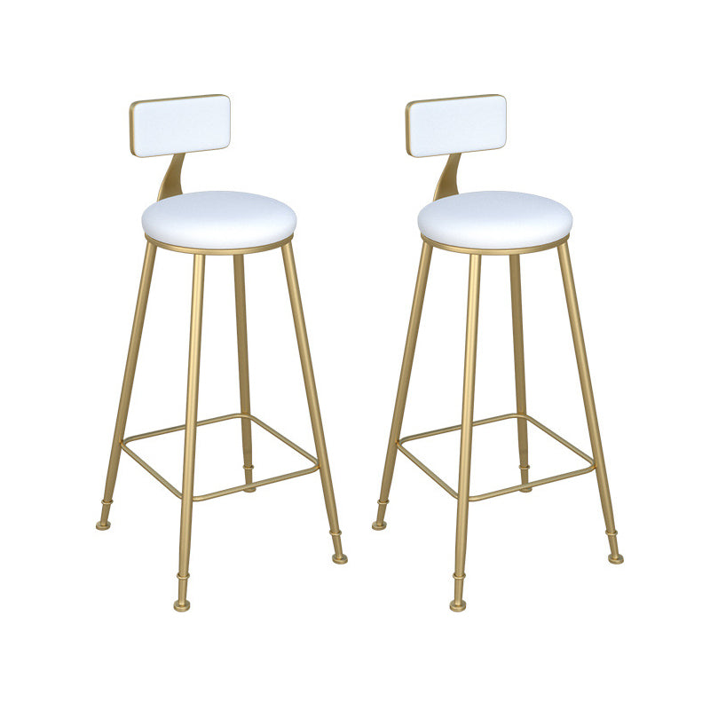 Contemporary Style 1/2/3 Pieces Bar Table Set Rectangle Bar Table with Metal Stools