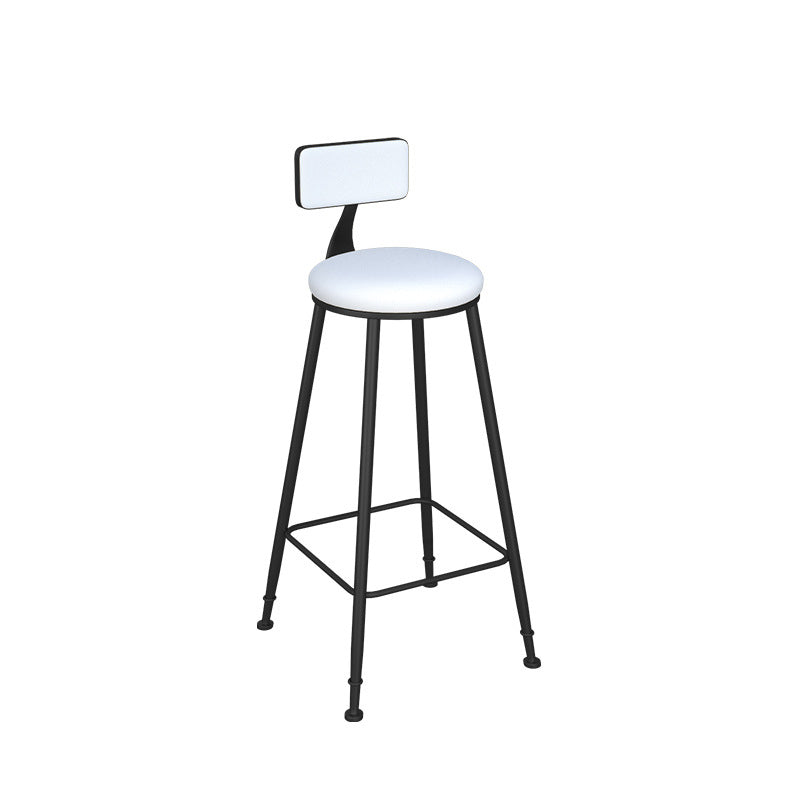 Contemporary Style 1/2/3 Pieces Bar Table Set Rectangle Bar Table with Metal Stools