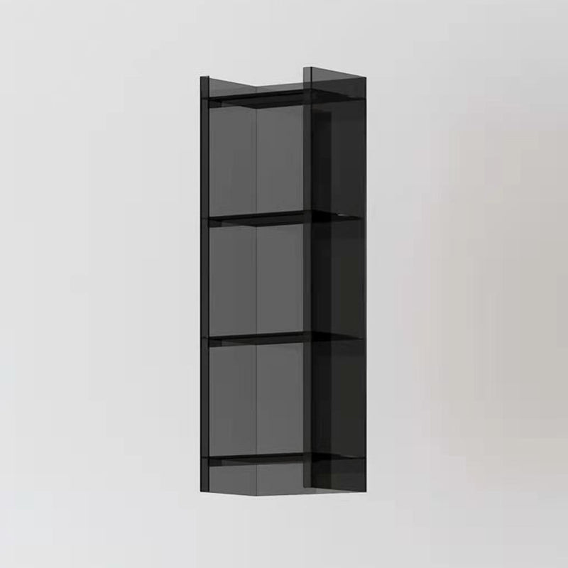 Glam Acrylic Bookcase Standard Shelf Bookshelf for Home Office 9.8" Wide