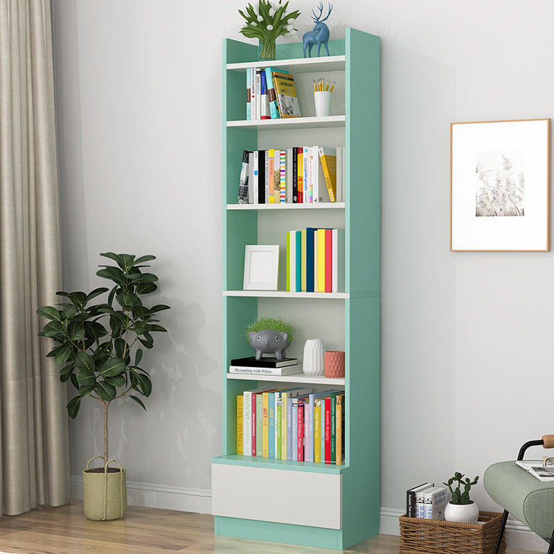 Engineered Wood Vertical Bookshelf Open Modern Shelf Bookcase for Study Room