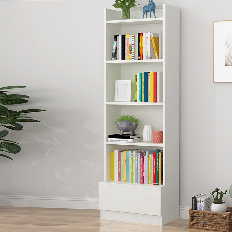 Engineered Wood Vertical Bookshelf Open Modern Shelf Bookcase for Study Room