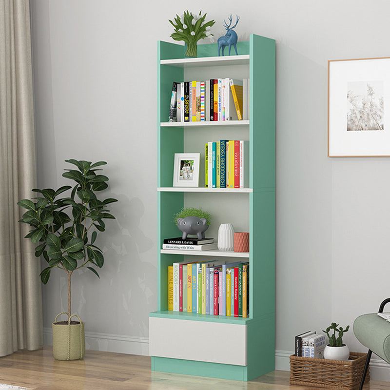 Engineered Wood Vertical Bookshelf Open Modern Shelf Bookcase for Study Room