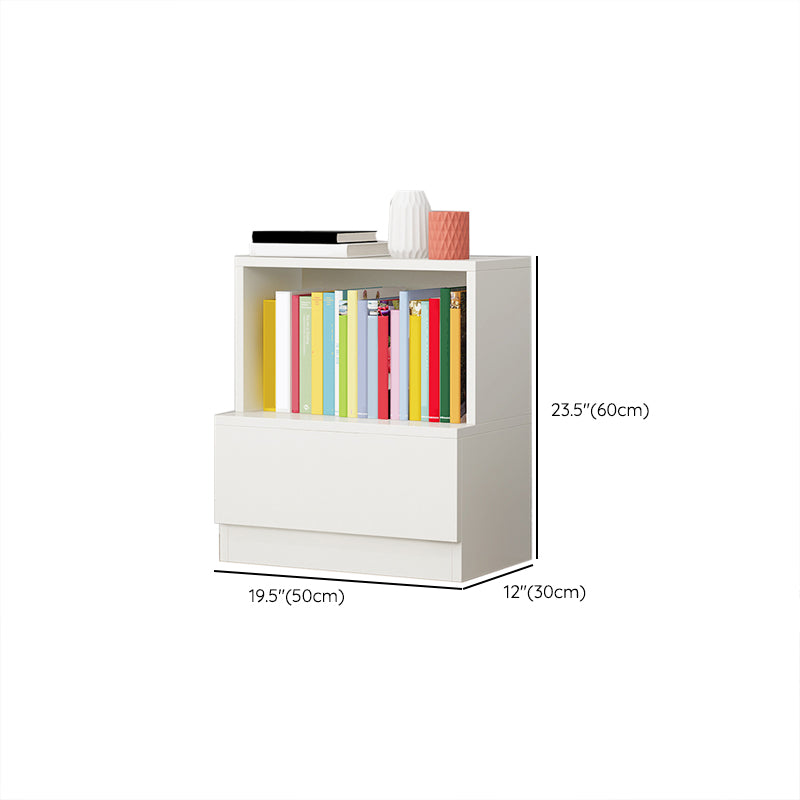 Engineered Wood Vertical Bookshelf Open Modern Shelf Bookcase for Study Room