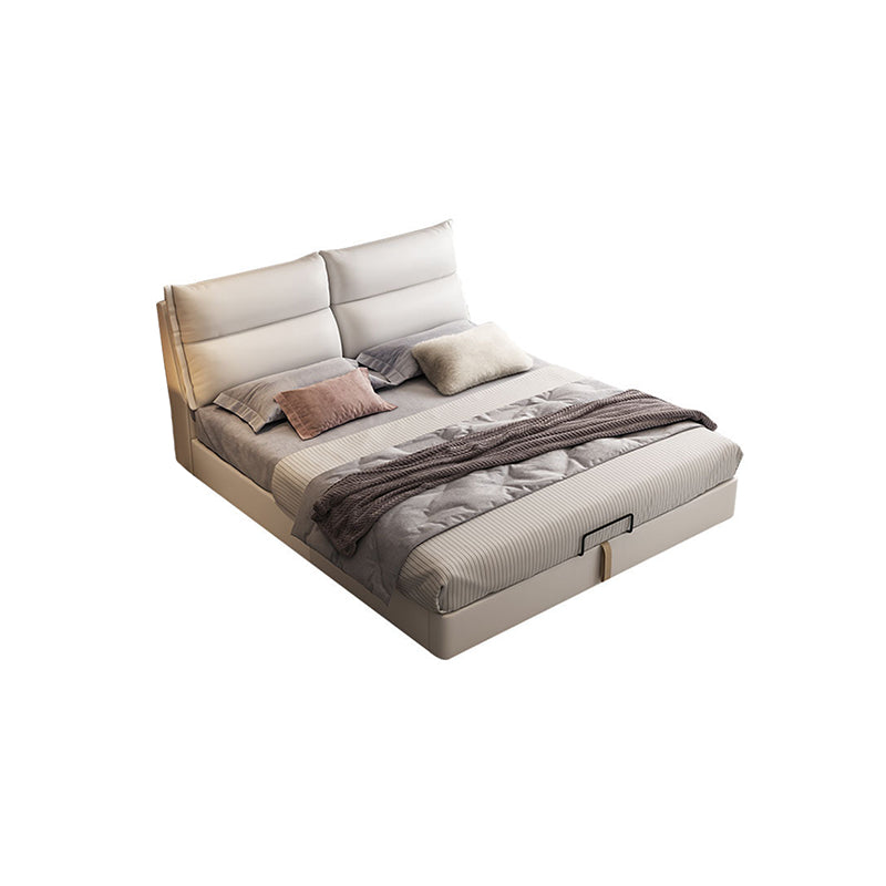Contemporary 41.33" Tall Upholstered Rectangular Headboard Standard Bed