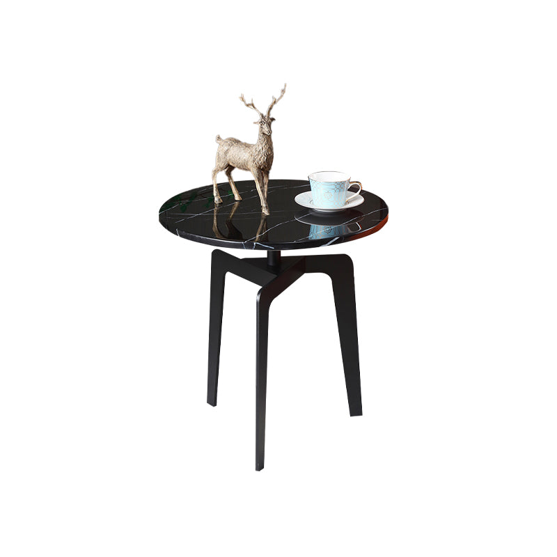 4 Legs Round Corner Table Side Tray Top End Table for Living Room