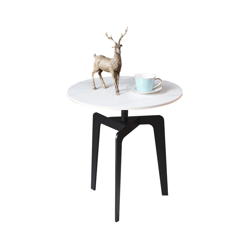 4 Legs Round Corner Table Side Tray Top End Table for Living Room
