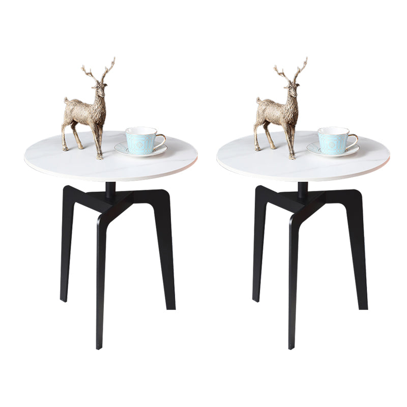 4 Legs Round Corner Table Side Tray Top End Table for Living Room
