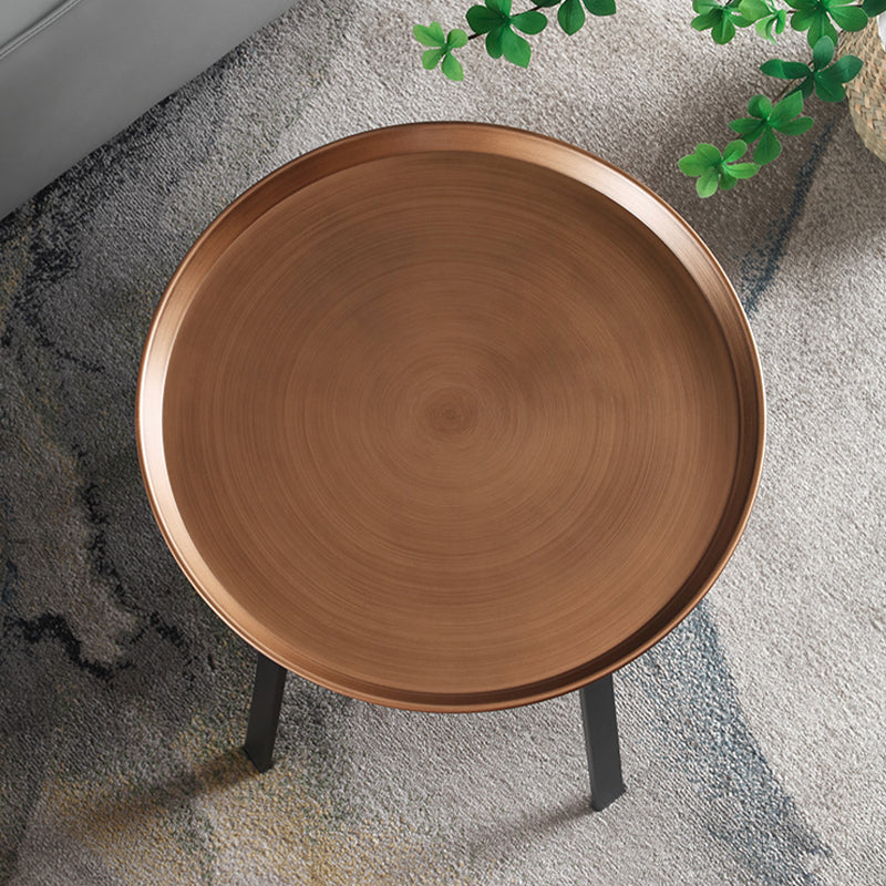4 Legs Round Corner Table Side Tray Top End Table for Living Room