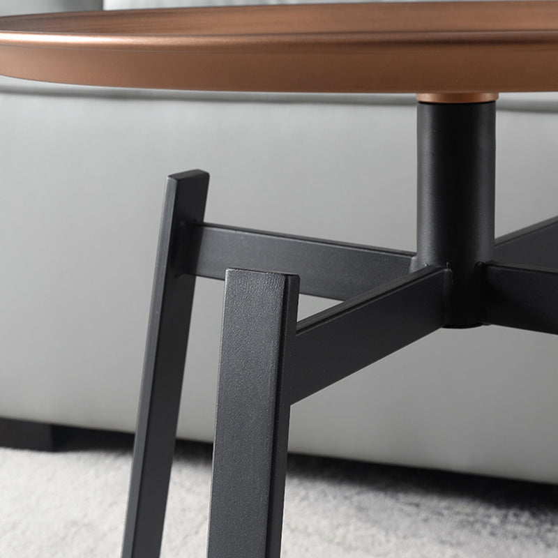 4 Legs Round Corner Table Side Tray Top End Table for Living Room