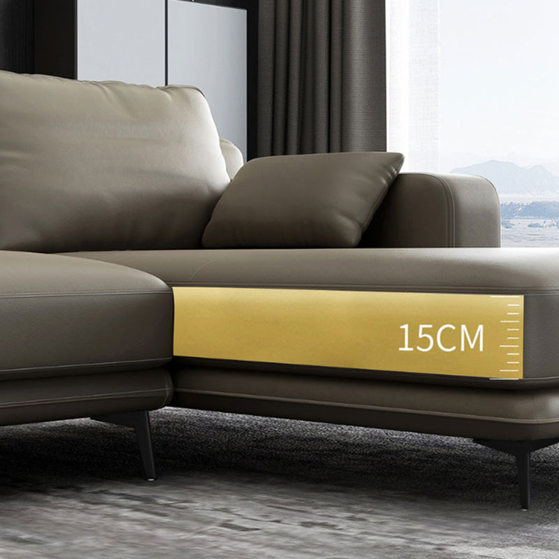 nordic Pillows Recessed Arm Living Room Seating Faux Leather Stationary