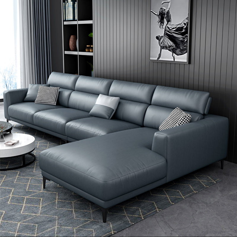 Modern Cushions Recessed Arm Living Room Faux Leather Seating