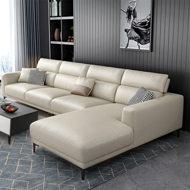 Modern Cushions Recessed Arm Living Room Faux Leather Seating