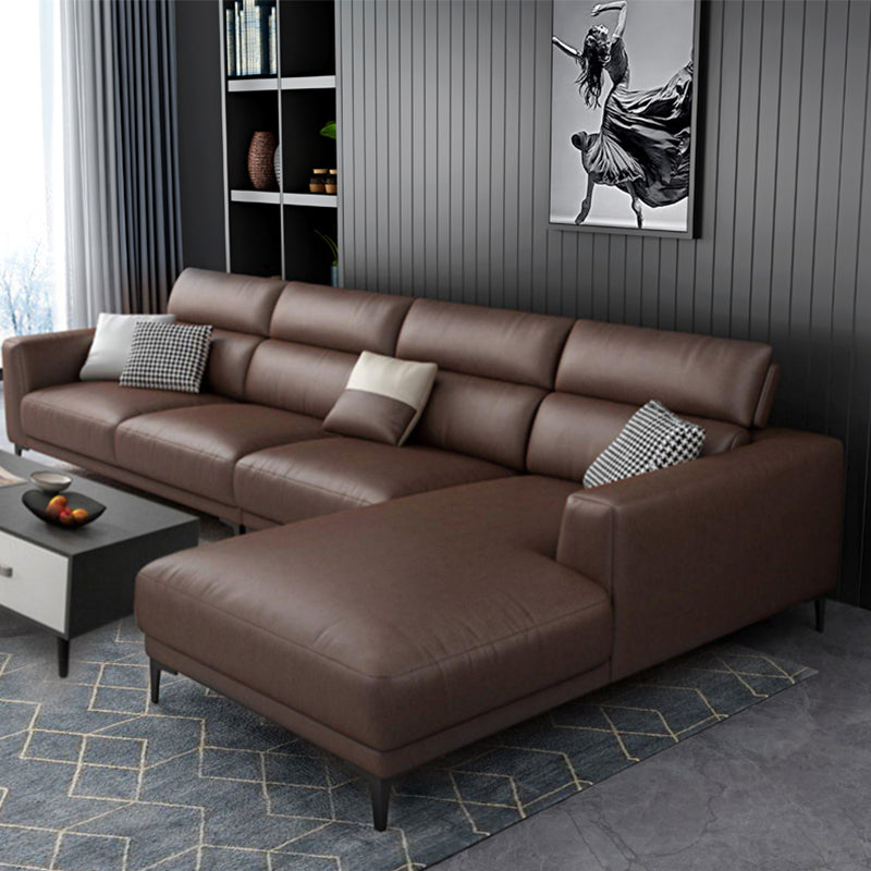 Modern Cushions Recessed Arm Living Room Faux Leather Seating