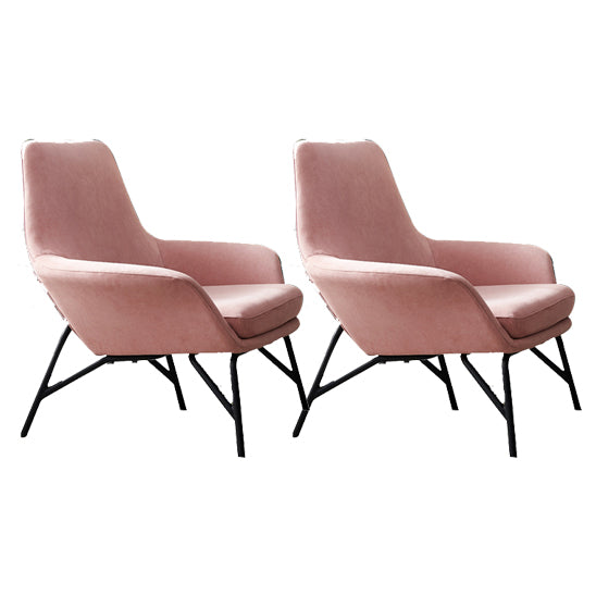Contemporary 27.56" W Flared Arms Armchair with MW Base for Living Room
