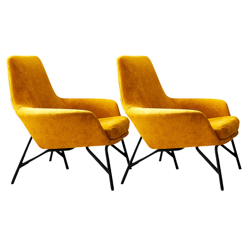 Contemporary 27.56" W Flared Arms Armchair with MW Base for Living Room