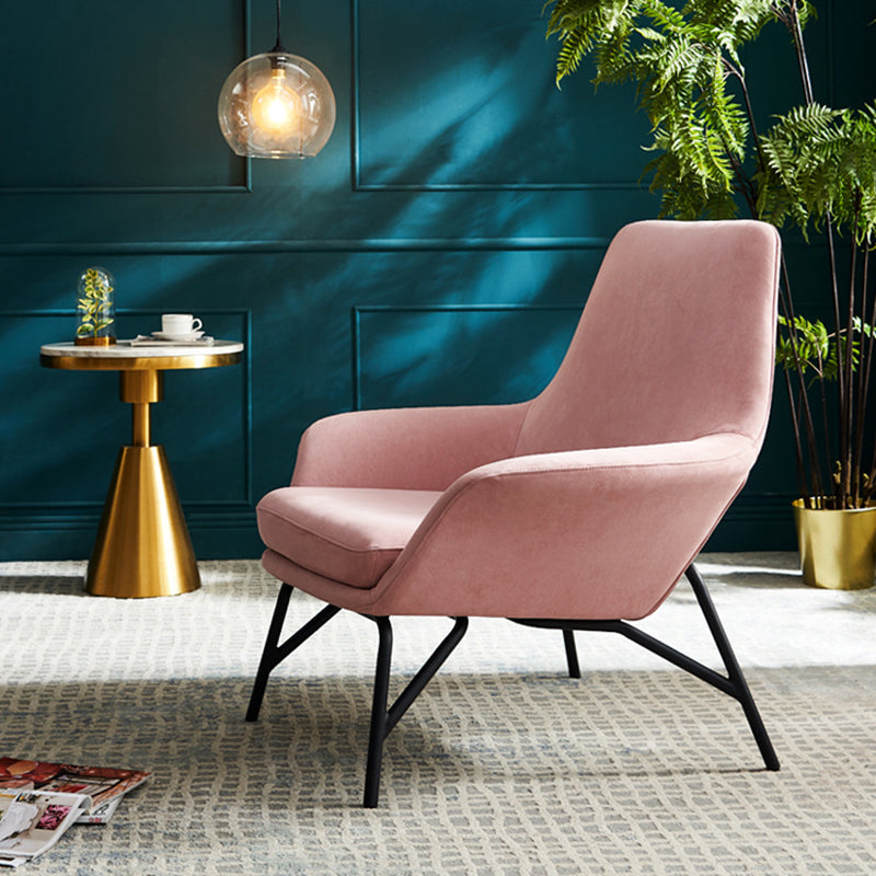 Contemporary 27.56" W Flared Arms Armchair with MW Base for Living Room