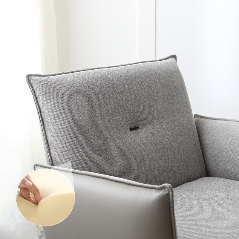 Contemporary Linen 4-Star Tight Back Accent Armchair in Grey