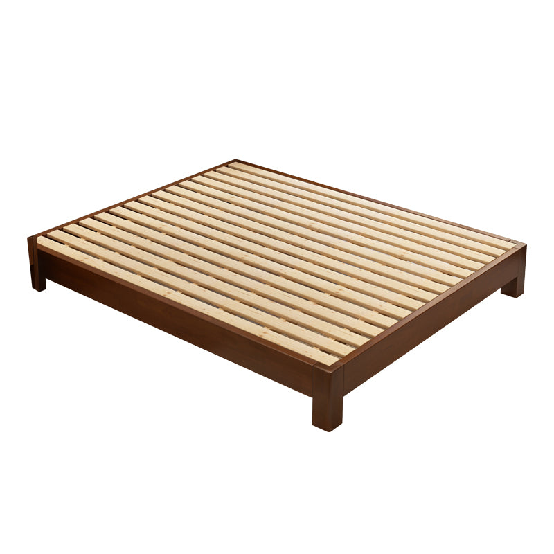 Contemporary Solid Color Wooden Bed Frame 9.84 " H Tatami Bed