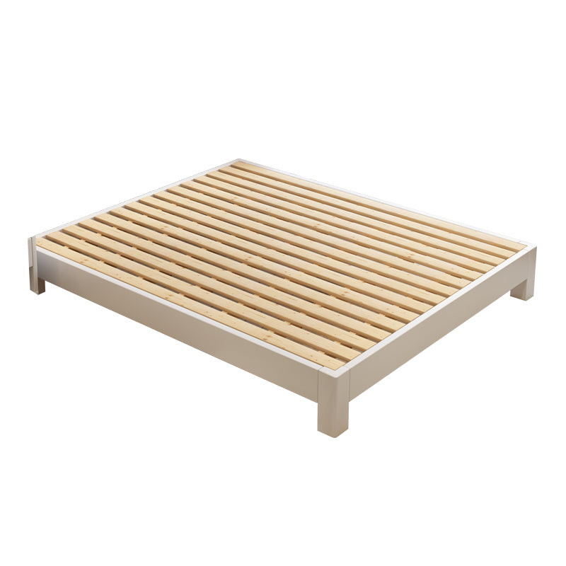 Contemporary Solid Color Wooden Bed Frame 9.84 " H Tatami Bed