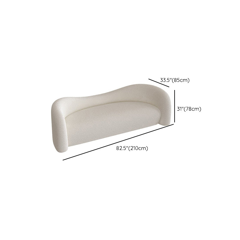 Contemporary Camel Back Fabric Settee Tuxedo Arm Standard Sofa