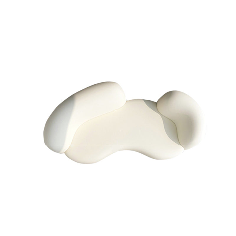Contemporary Fabric Curved Sofa Tight Back Tuxedo Arm Seating