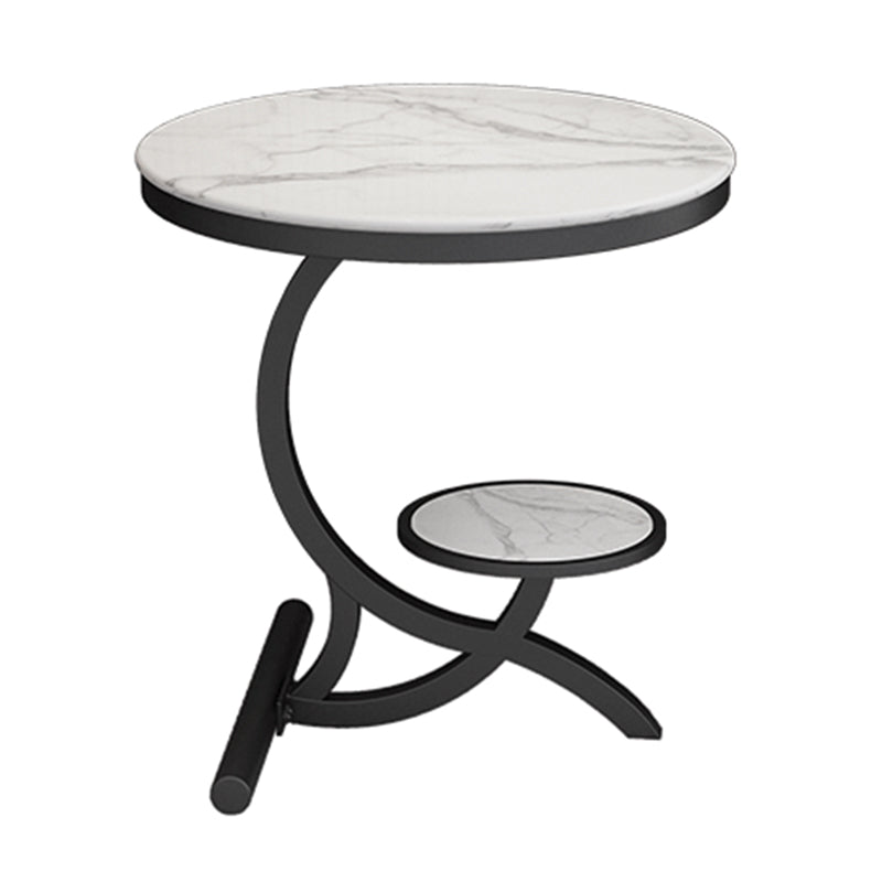 Modern Abstract Corner Table Round Side End Table for Living Room