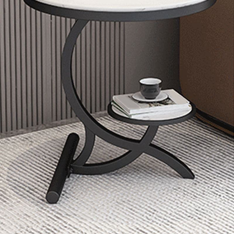 Modern Abstract Corner Table Round Side End Table for Living Room