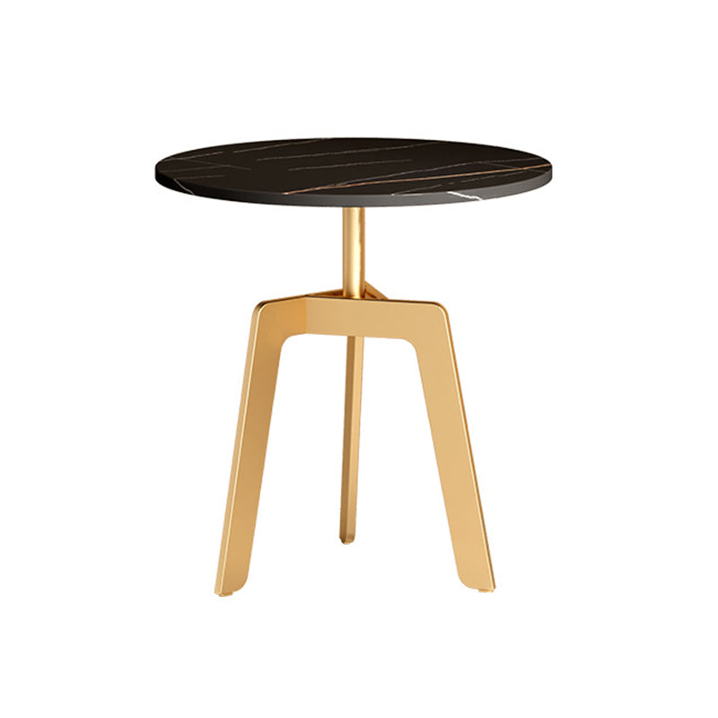 Glam 4 Legs Metal Coffee Table Draw included Oval Single Cocktail Table