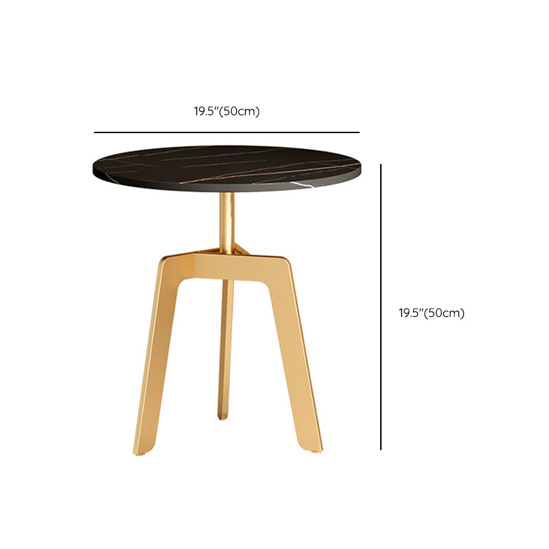 Glam 4 Legs Metal Coffee Table Draw included Oval Single Cocktail Table