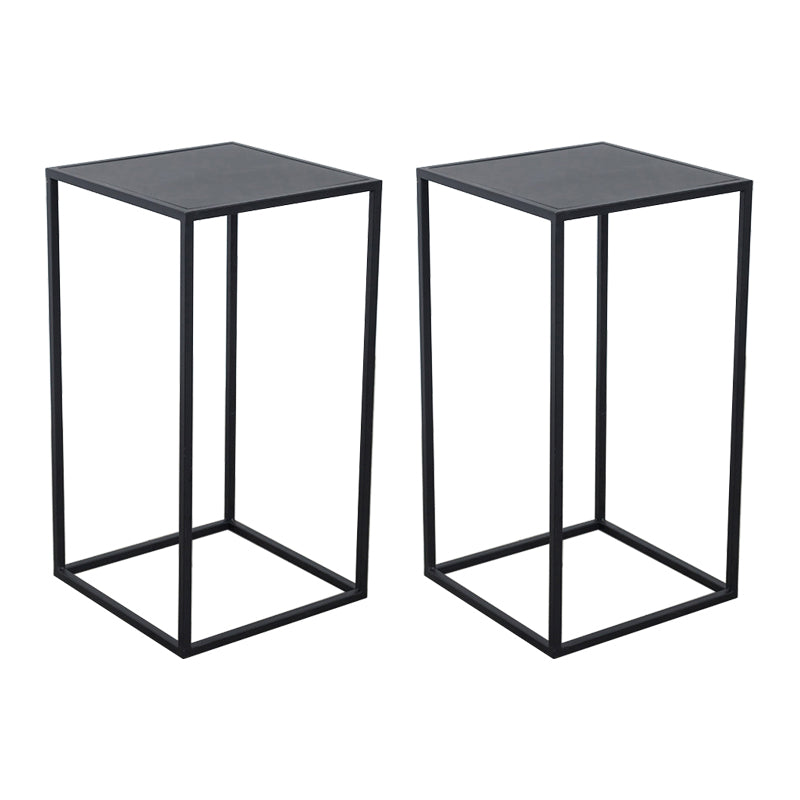 Mid-Century Metal End Slide Table Minimalist Frame Sofa Corner Table