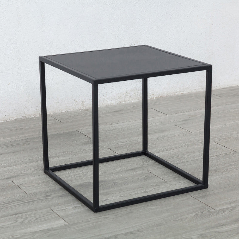 Mid-Century Metal End Slide Table Minimalist Frame Sofa Corner Table
