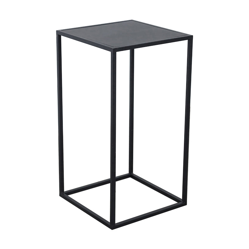 Mid-Century Metal End Slide Table Minimalist Frame Sofa Corner Table
