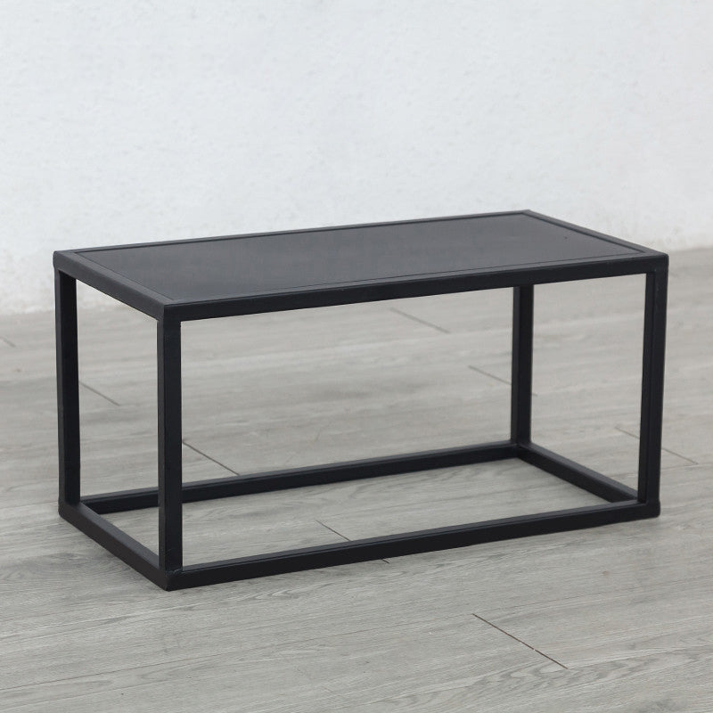 Mid-Century Metal End Slide Table Minimalist Frame Sofa Corner Table