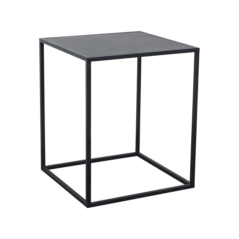 Mid-Century Metal End Slide Table Minimalist Frame Sofa Corner Table