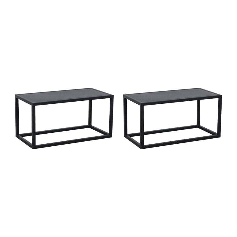 Mid-Century Metal End Slide Table Minimalist Frame Sofa Corner Table
