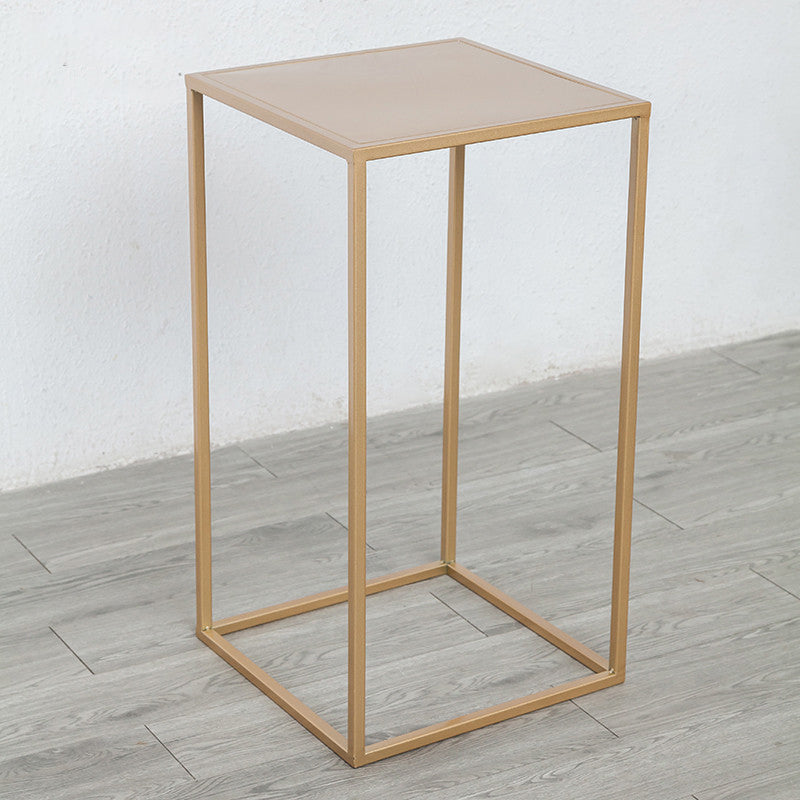 Mid-Century Metal End Slide Table Minimalist Frame Sofa Corner Table