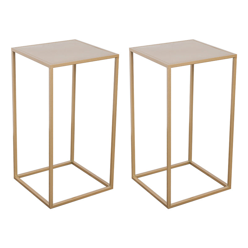 Mid-Century Metal End Slide Table Minimalist Frame Sofa Corner Table