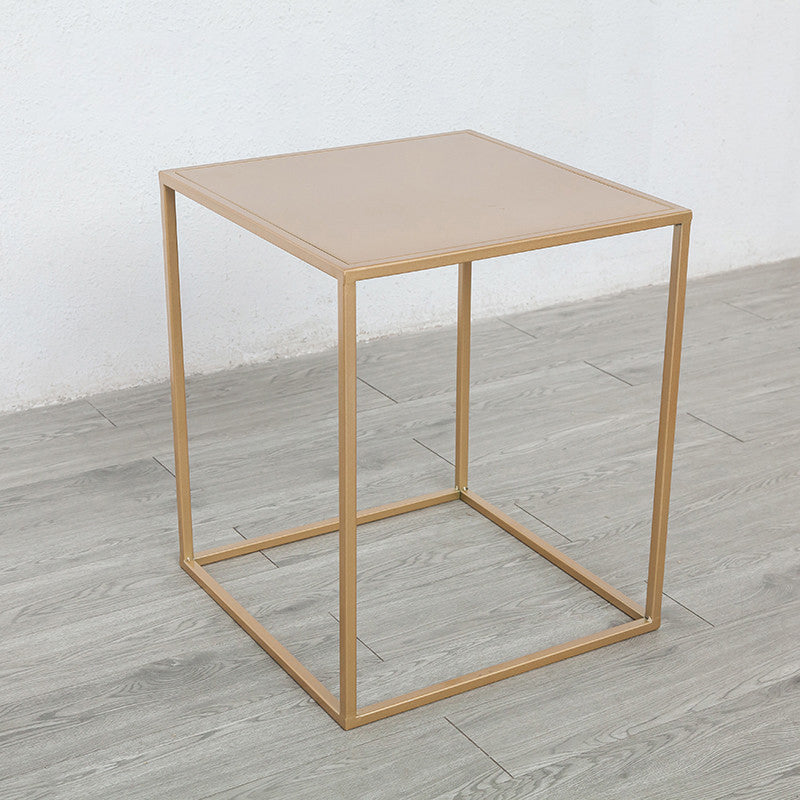 Mid-Century Metal End Slide Table Minimalist Frame Sofa Corner Table