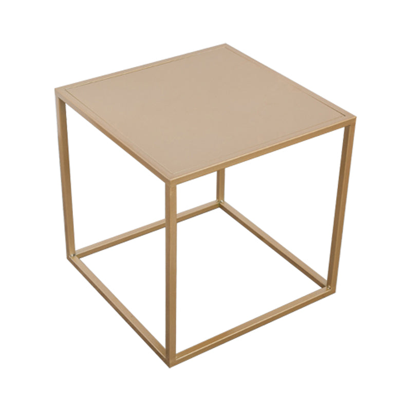 Mid-Century Metal End Slide Table Minimalist Frame Sofa Corner Table