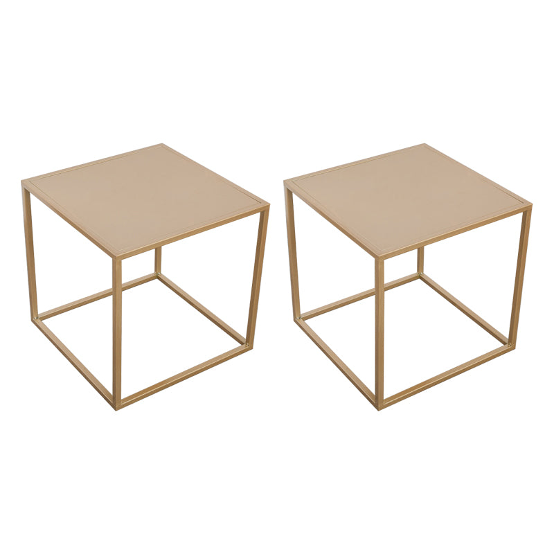 Mid-Century Metal End Slide Table Minimalist Frame Sofa Corner Table