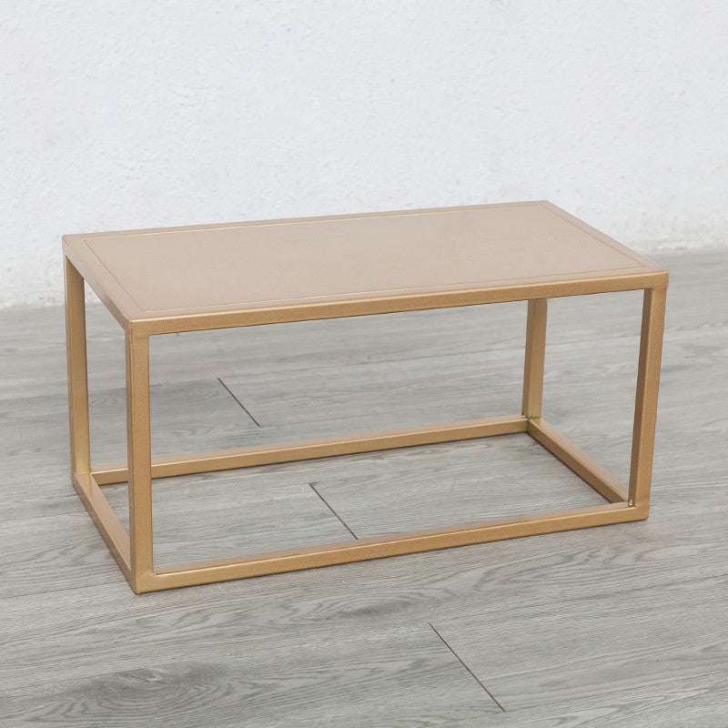 Mid-Century Metal End Slide Table Minimalist Frame Sofa Corner Table