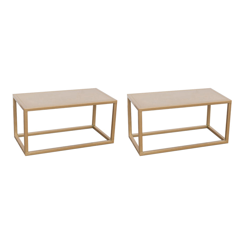 Mid-Century Metal End Slide Table Minimalist Frame Sofa Corner Table